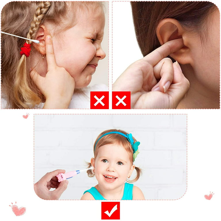 Ear Wax Removal Tool for Kids with LED Light, Remove Ear Wax with LED Light  for Easy Access 3Pack