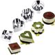thumbnail image 2 of Anillos para tartas, anillos de cocina, molde para mousse de postre, acero inoxidable con empujador para hacer postres (4 unidades), 2 of 5