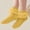 Yellow, variant on Soft Breathable Cotton Lace Ankle Socks Ruffle Trim Women Girls Unisex Yellow Cable Knit Vintage Cottagecore Socks,Size L