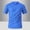 #Blue, variant on DPTALR Men's Solid Color Round Neck Short Sleeve Sports T-shirt,Red, XL