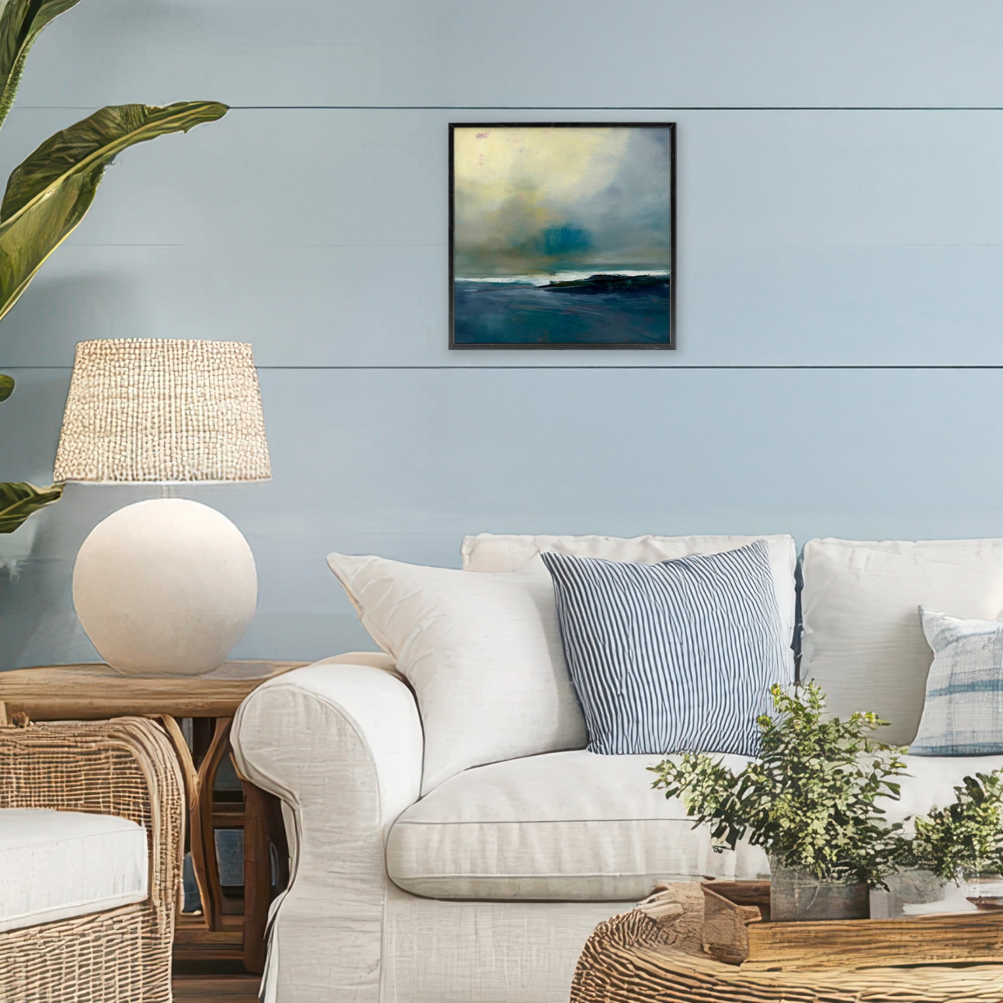 Stupell Industries Channeling Calm Horizon Black Framed Giclee Art, design by Patrick Dennis