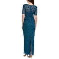 thumbnail image 2 of Adrianna Papell Women's Teal Embellished Floral Sheath Dress -, 2 of 4