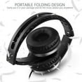 On Ear Headphones with Mic, Jelly Comb Foldable Corded Headphones Wired