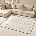 thumbnail image 1 of DouZhe Tapis de Zone Motif Pastel Abstrait Couleurs de Printemps Antidérapant Lavable en Machine, Style Tapis Paillasson, 63x48 Pouces, 1 of 6