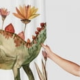 thumbnail image 3 of Awypu Waterproof Shower Curtain Dinosaur Pictures Home Bathtubs Bathroom Decoration White, 3 of 7