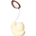 thumbnail image 1 of Lámpara de escritorio LED con soporte para bolígrafo, caracol de dibujos animados, lámpara de mesa multifunción, cargador USB, bonita lámpara de escritorio de cuello de cisne para estudiantes, niños, Feliz Sencillez, 1 of 5
