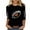 Black, variant on Sexlip Football Shirts for Women Plus Size Graphic Print Pullover Shirts Casual 3/4 Length Sleeve Crewneck Fall Fashion Tops Beige L