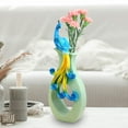 thumbnail image 6 of deevoka Peacock Resin Dry Flower Vase, Peacock Shape Flower Vase, Creative Modern Flower Green, 6 of 9