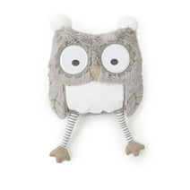 levtex home baby night owl pillow, taupe