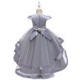 thumbnail image 4 of Wavsuf Flower Girls Dress Nets Gray Princess Dress Size 11-12 Years, 4 of 9