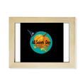 thumbnail image 1 of Todo el santo día Candy feliz Escritorio de madera Arte Pintura 6x8 pulgadas marco de foto foto, 1 of 4