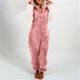 thumbnail image 2 of Gibobby pantalones siameses de pierna ancha Pijamas de manga larga de lana artificial para mujer Casual Color sólido Cremallera Suelta con capucha Mono Pijamas Casual Invierno(Rosa， XXXXXL), 2 of 5