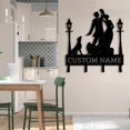 thumbnail image 5 of Craftnamesign Custom Mr Mrs Dance Metal Key Holder, Couple Dance Key Holder, Entryway Coat Hooks, 5 of 5