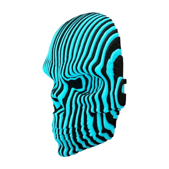 Glowing Bendable Twistable Skull Model Auto Recovery Feature For Art Projects And Creative Room Decors