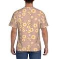 thumbnail image 3 of Vsdgher Cute Bee Print Men's Dry Fit Mesh Athletic Shirts Moisture Wicking Tennis T-Shirt Tops, 3 of 9