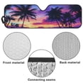 thumbnail image 6 of XYZCANDO Palm Trees Windshield Sun Shade Suitable for Wrangler, Compass, Gladiator & Renegade Foldable Windshield Sunshade Sun Visor Blocks UV Rays Keep Your Vehicle Cool, 6 of 7