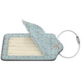 thumbnail image 2 of Disketp 4 Pcs Luggage Tag For Suitcase,Owl Leather Baggage Tag With Stainless Steel Loop Privacy Cover For Women Men Girls, 2 of 5