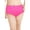 Pink, variant on ANNE COLE Women's Pink Stretch Ruched Lined Convertible Full Coverage High Waisted Swimsuit Bottom 18W