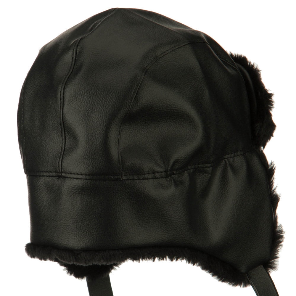 Big Size Vinyl Trooper Hat - Black XL-2XL