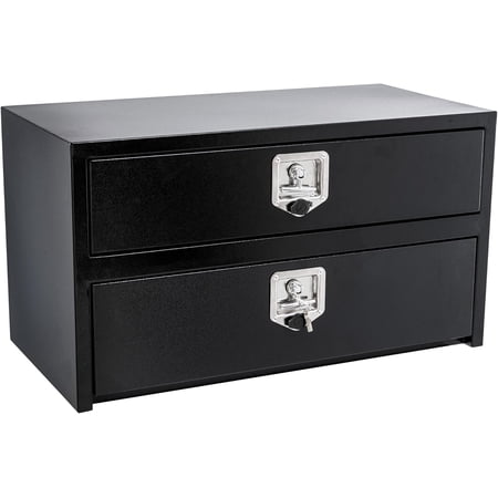 24x18x20 Heavy Duty Steel Truck Tool Box - T-Handle Lock Dual Layer Waterproof for Pickup and RV