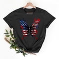 thumbnail image 2 of Goodtrade8 Summer Shirts for Women USA Years Anniversary Crew Neck Pullover Casual Independence Day Graphic Red White and Blue 4th of July Fashion Womens Shirts Short Sleeve, 2 of 8
