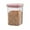 Pink, variant on Aonity 1X Knob Sealing Storage Container， Airtight Food Storage Containers Set with Lids Plastic Kitchen Pantry Organization Canisters for Cereal Flour and Sugar 600Ml