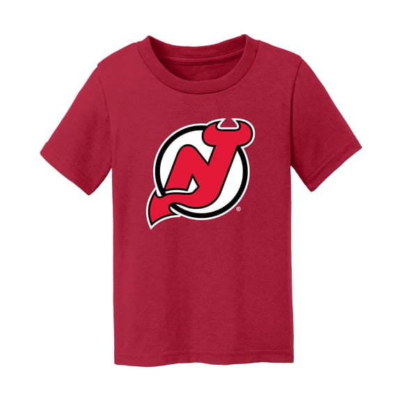 Toddler Chad & Jake Red New Jersey Devils Primary Logo T-Shirt