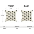 thumbnail image 5 of Christmas Pillow Covers 18x18 Set of 2, Christmas Tree Throw Pillows Linen Black and White Xmas Winter Cushion Case Christmas Decorations for Home Sofa Couch Outdoor, 5 of 6
