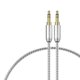 thumbnail image 1 of Cable de audio de 3,5 mm, cable auxiliar sin pérdidas, adaptador de entrada auxiliar de audio, sonido HiFi, cable macho estéreo para equipos de música domésticos, reproductores de MP3 y 50cm, 1 of 4