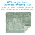 thumbnail image 4 of Pure Enrichment WeightedWarmth Extra-Wide Weighted Heating Pad for Cramps, Back, & Shoulder Joint Relief, 3.5 lbs, 6 Heat Settings, Microplush, Machine Washable, 2 Hr Au, 4 of 8