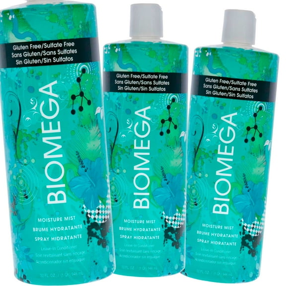 Aquage Biomega Moisture Mist Leave In Conditioner, 32 oz - Pack of 3