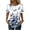 04-Blue, variant on Women's Fashionable Casual Vintage Printed Tops, 2026 Trendy Short Sleeve Dressy Shirts,Spring Loose Fit Crew Neck Satin Silk Blouses