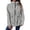 Grey, variant on Waterproof Hiking Jacket for Women, Hooded Full Zip Outdoor Rain Coat, Lightweight Windproof Outerwear, 1 Piece, S-XXL, Plus Size Friendly