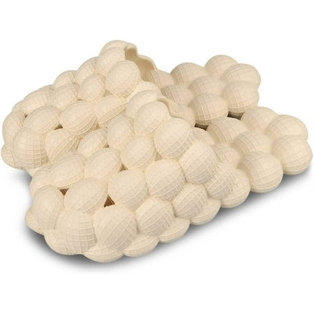 

Massage Bubble Slides 2 pack for Women Men Non-slip Summer Bubble Slippers Soft EVA Foam Golf Ball Slides Cloud Cushion Thick Sole Spa Slides Slippers for Gym Shower Bedroom Home Sandals