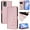 Pink, variant on Phone Case for Nokia C32 Flip Folio Magnetic Pu Leather Card Slots Holder Kickstand Rfid Blocking
