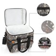 thumbnail image 6 of FORMRS Insulated Cooler Bag 24 Cans Capacity Soft Leakproof Lunch Box with Side Pockets, Gray Halloween Skeleton, 6 of 7