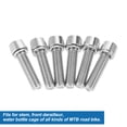 thumbnail image 4 of Unique Bargains 6 Pcs Bicycle Stem Screws for Bike Bicycle Stem M5x20mm Socket Head Cap Bolts Screws Nuts Silver Tone, 4 of 6