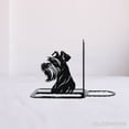 thumbnail image 2 of Glowneon Personalized Miniature Schnauzer Dog Desk Bookend Metal Art, 2 of 5