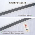 thumbnail image 5 of California Design Den 100% Organic Cotton Percale Queen Fitted Sheet Only, Soft, Crisp, Deep Pocket, Snug-Fit with Special Elastic, Side Indicators - Bright White, 5 of 8
