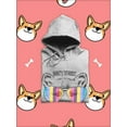 thumbnail image 3 of Cute Corgi Don't Worry Hoodie Women -Image by Shutterstock, Female 4X-Large, 3 of 4