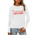 thumbnail image 2 of Craaazy Christmas Round Neck Long Sleeve Xmas Printed Shirts Funny Merry Christmas Sweatshirt Women's Tops Gifts, 2 of 9