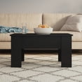thumbnail image 1 of vidaXL Coffee Table Black 79x49x41 cm Engineered Wood, 1 of 4