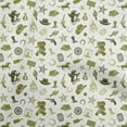 thumbnail image 1 of oneOone Cotton Cambric Light Green Fabric Cowboy Sewing Craft Projects Fabric Prints By Yard 56 Inch Wide-aB, 1 of 5