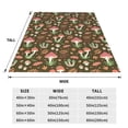 thumbnail image 3 of Fotbe Mushrooms and Autumn Manta de Franela Acolchonada con Estampado, Súper Suave y Esponjosa, Extra Grande para Sofá, Cama, Uso Todo el Año-40"x30", 3 of 7