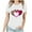 White ③, variant on qucoqpe Women's Valentine's Day Tops Love Heart Printed Tee Crew Neck Short Sleeve T-shirs