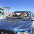 thumbnail image 2 of Jeiento Funny Husky Windshield Sunshade Car Front Sunshade Blocks Sun Visor Foldable Front Window Cover Sun Visor Keep Your Vehicle Cool Fit Car Front Window for Trucks SUV Van, 2 of 7