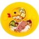 thumbnail image 2 of Platos de silicona divididos para niños pequeños, platos portátiles antideslizantes con ventosa para niños, bebés y niños, plato de cena para bebés sin BPA (amarillo pato), 2 of 8