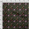 thumbnail image 3 of oneOone Rayon Black Fabric Floral Quilting Supplies Print Sewing Fabric By The Yard 56 Inch Wide, 3 of 4