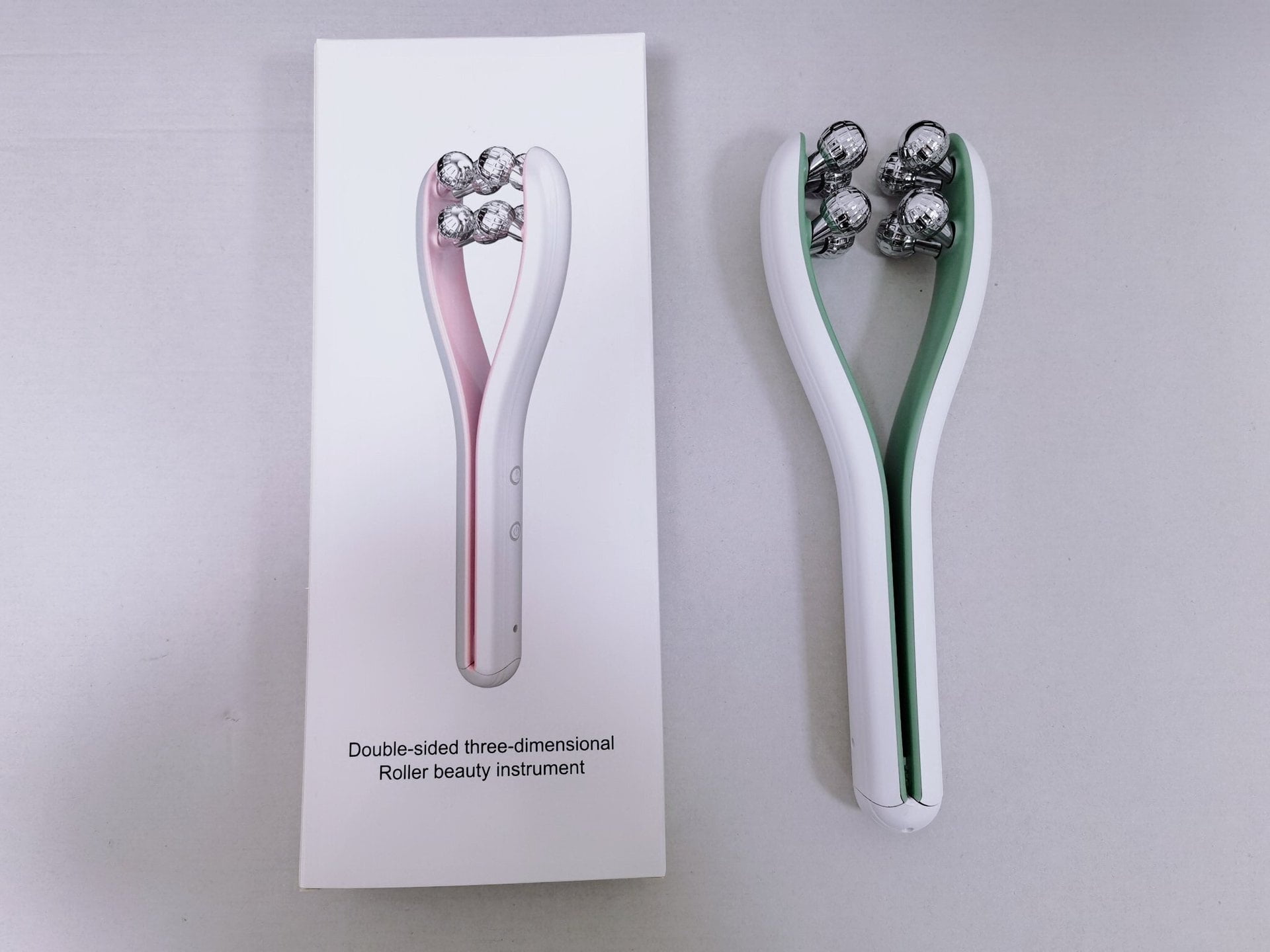 Roller Face Slimming Device - V-Face Magic Tool for Home Use - EMS Microcurrent Facial Beauty Massager