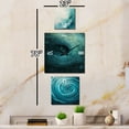 thumbnail image 3 of Designart "Spiraling Tranquil Teal Twist" Abstract Spirals Oversized Contemporary Clock - Set Of 3 - Multipanel Clock For Living Room Décor - Large Vertical Clock, 3 of 6